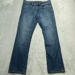 Buffalo David Bitton Driven X Basic Straight Jeans Men 30x30 Blue Cotton Stretch